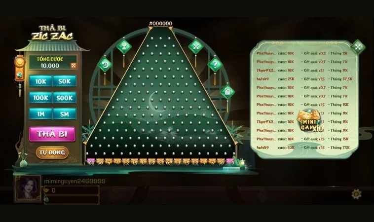 Giao diện chơi game nhanh ZicZac Tại ANO88